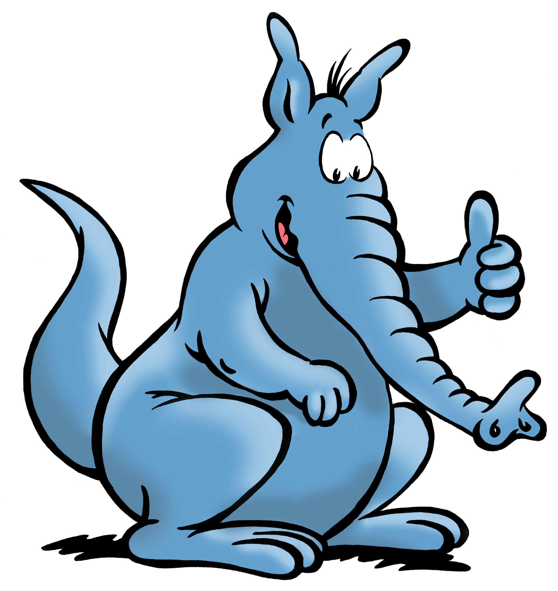 Saugbert, das Nordvlies-Maskottchen